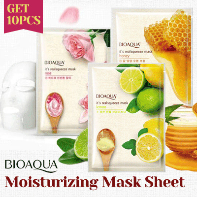 GET 10 Pcs! Bioaqua Moisturizing Mask Sheet Deals for only Rp29.000 instead of Rp74.359