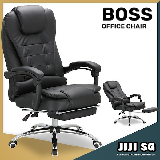 Qoo10 2020 Boss Chair Series, Leather Study Chair Singapore