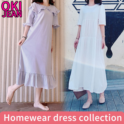 Qoo10 - Stay at home/Homewear Dress/ 3 style/ daily : Women's Clothing