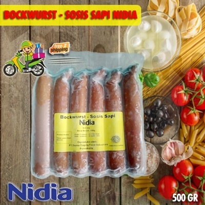 Nidia Sosis Bakar Bockwurst 500gr