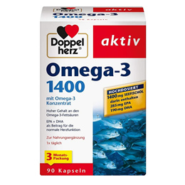 도펠헤르츠 오메가 3 90정 Doppel herz Omega-3 1400 mg / 3 Month Pack / Dietary Supplement with High