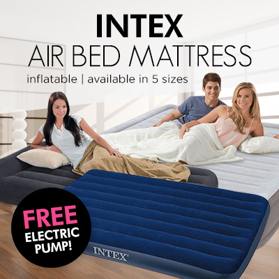 Buy [MEGA SALE]Single Inflatable Downy INTEX Air bed Mattress ...