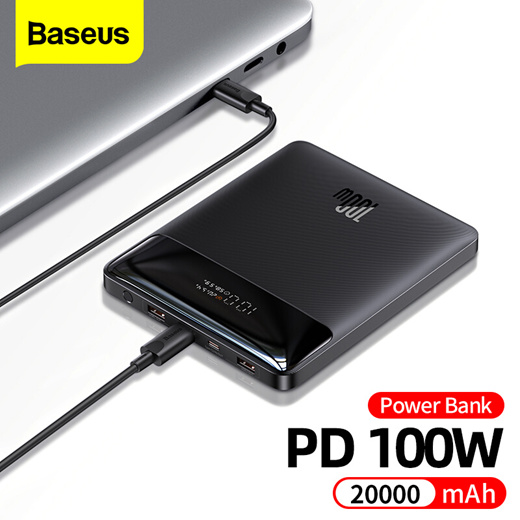 Qoo10 - Baseus 100W Power Bank 20000mAh Type C PD Fast Charging Powerbank  Exte : Cell Phone Acces