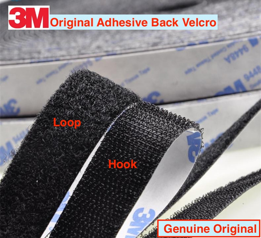 Qoo10 - [3M Adhesive] Self Adhesive Velcro Tape Hook and Loop Type