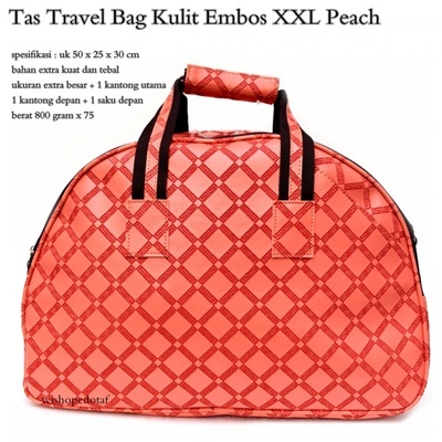 TAS TRAVEL KULIT EMBOS XXL