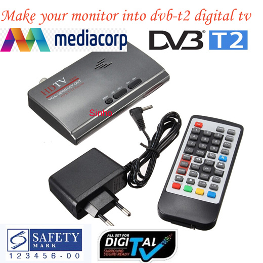 Mediacorp Digital TV HD DVB T2 TV Tuner Receiver Antenna Set Top Box dvb-t2  signal - Online at Best Price in Singapore only on