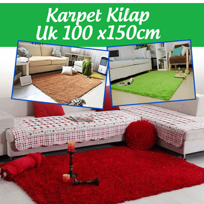 Qoo10 - [LELANG] Karpet Microfiber Kilap Uk 100 x 150cm 