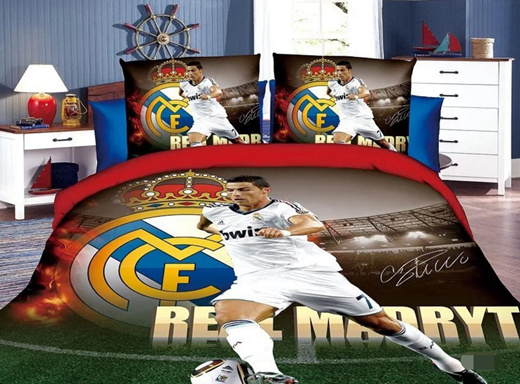 Qoo10 Real Madrid Cristiano Ronaldo Bedsheet 1 0m With Quilt