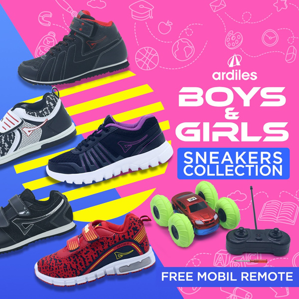 ARDILES ( Free Mobil Remote ) Kids Shoes and Sandals Collection for Unisex / Size 28-38