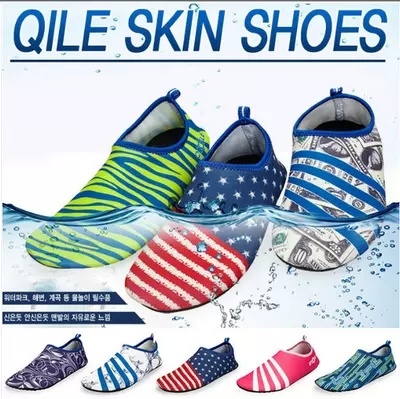 ?Unisex:29~44 Sizes?2016 New Ver.-Non skid rubber sole design?Breathable Sport Barefoot Skin Shoes with Zippered Bag?GBE GDC-Korea High Quality Material/ Aqua Shoes/ Ultra light/ 27 colors Deals for only S$39 instead of S$39