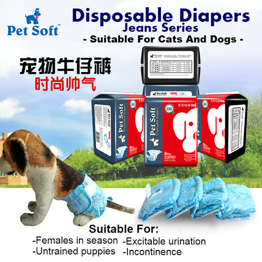 Pet soft disposable on sale diapers