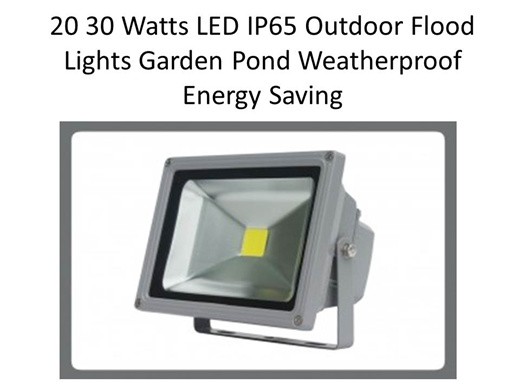 pond flood lights