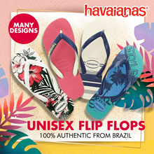 BEST SELLING - Havaianas Unisex Flip Flop Slippers Over 30 Designs | 100% Authentic from Brazil