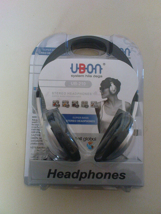 Qoo10 Ubon UB 210 Super Bass Stereo Music Headphone Earphone 3.5