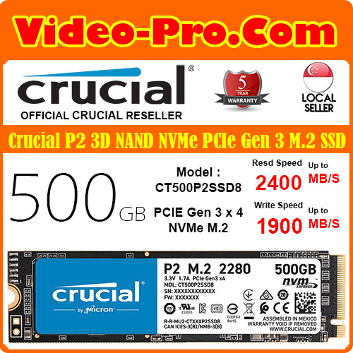 Buy Crucial P2 NVMe PCIe M.2 Internal SSD online Worldwide 