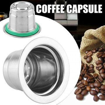 230ML Nespresso Vertuo Reutilizables Capsule Reusable Stainless Steel  Nespresso Vertuoline Cafe Cups Cafetera Filter Capsulas