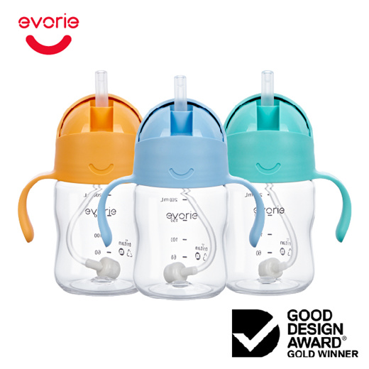 Evorie Tritan Baby 360 Straw Water Bottle Sippy Cup 200mL