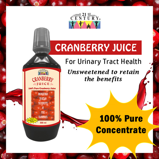 Qoo10 21st Century Cranberry Juice 100 Pure 500ml For Urinary Tract Hea Nutritious Items 6560