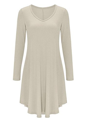 white long sleeve casual dress