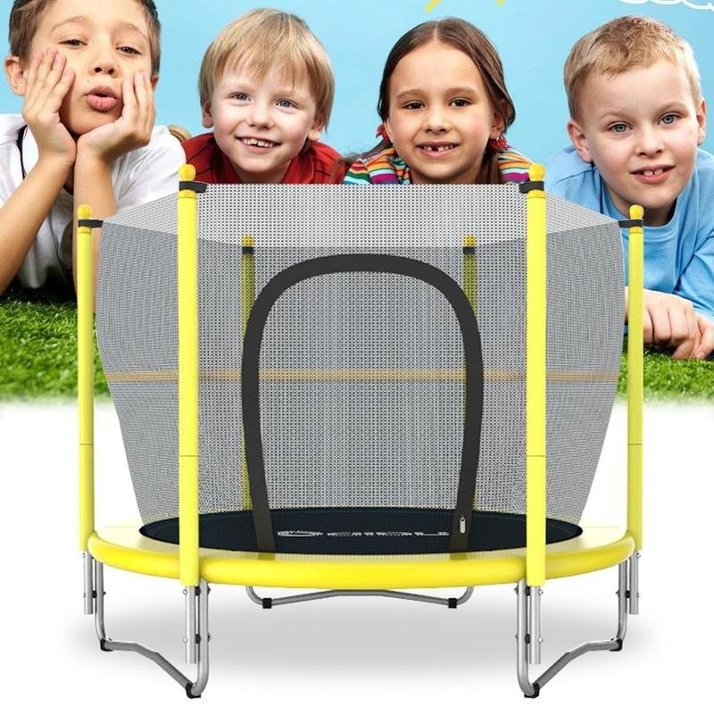 toddler trampoline with safety net