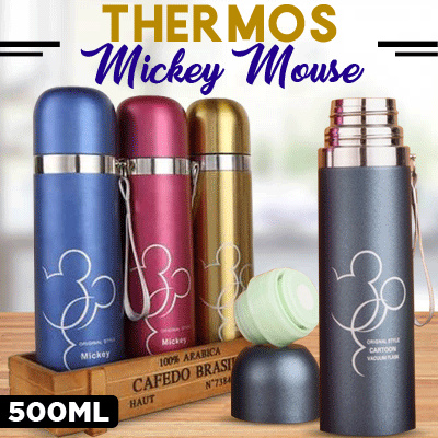 TERMOS MICKEY MOUSE 500ML STAINLESS TALI KARAKTER BOTOL MINUM Deals for only Rp20.000 instead of Rp20.000