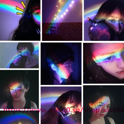 Qoo10 18 Ins Popular Photo Props Rainbow Light Amazing Rainbow 3d Led Lam Furniture Deco