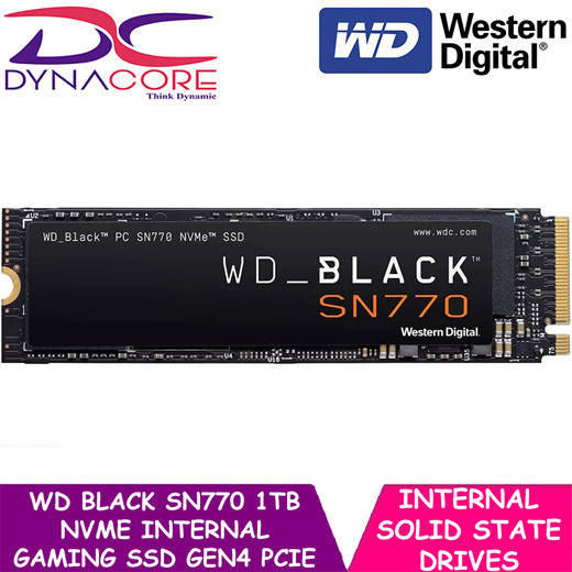 WD BLACK SN770 1TB SSD PCIe Gen4 NVMe