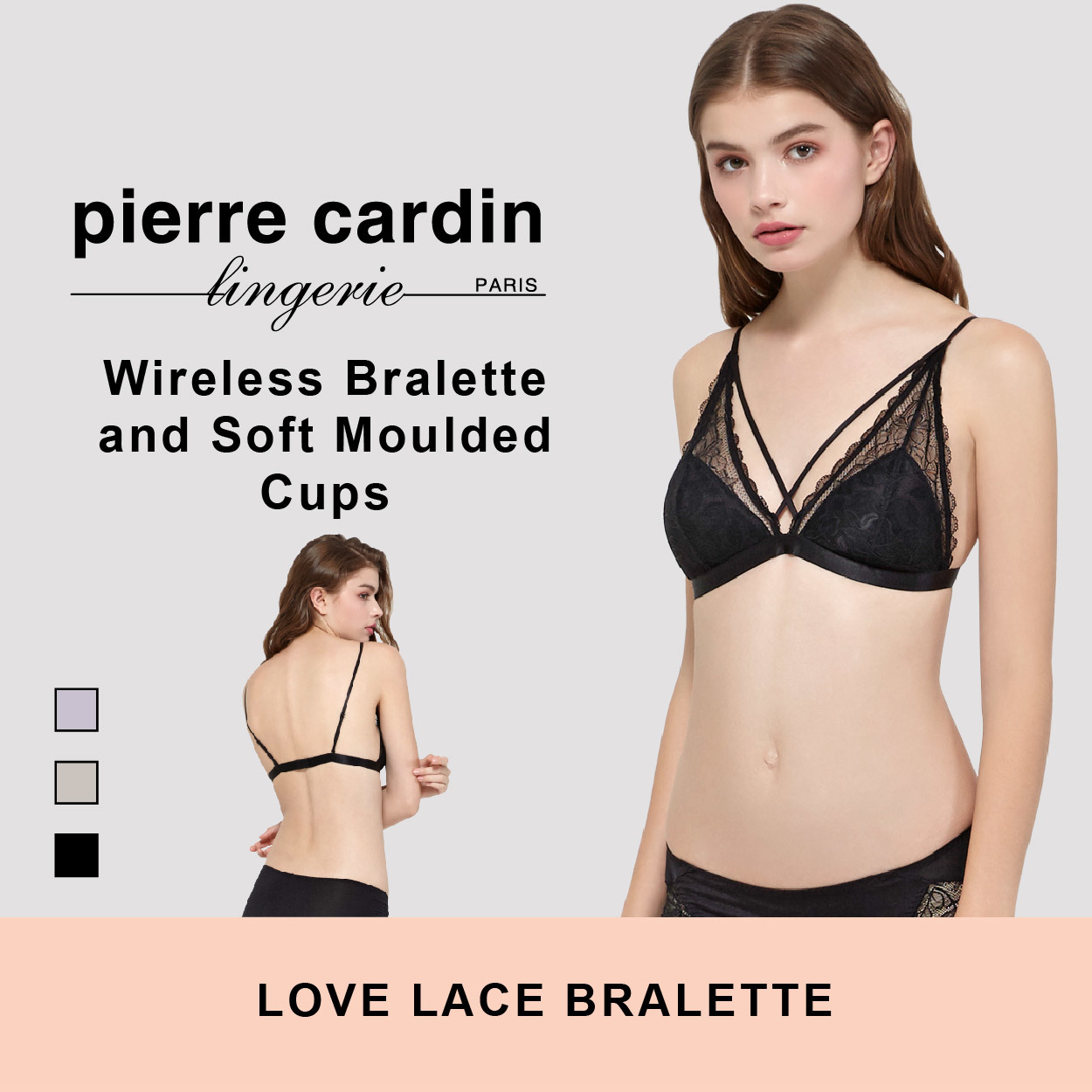 pierre cardin bralette