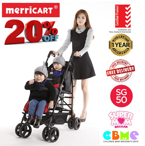 Merricart tandem outlet stroller