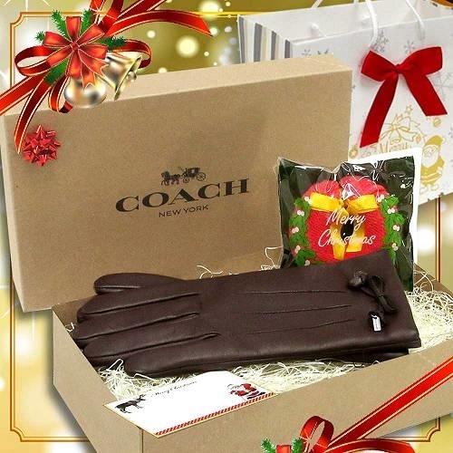 Qoo10 - Coach gloves Christmas gift set COACH coach outlet tea rose bow  leathe... : Accessories