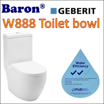Baron-W888-One-Piece-Water-Closet