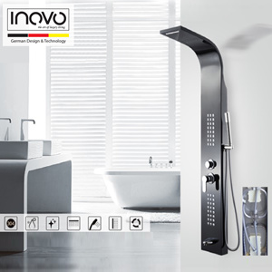 INOVO Loure Bathroom Accessories in Stainless Steel 6 pcs set - INOVO  Singapore