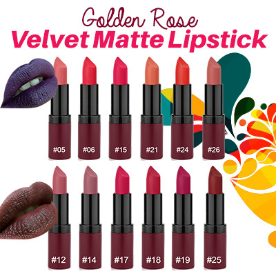 Golden Rose Velvet Matte Rujlar 02 10 18 27 Kırmızı Rujlu Blog