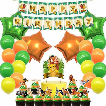 Nelton Birthday Party Supplies For Descendants Includes Banner - Cake  Topper - 24 Cupcake Toppers - 18 Balloons