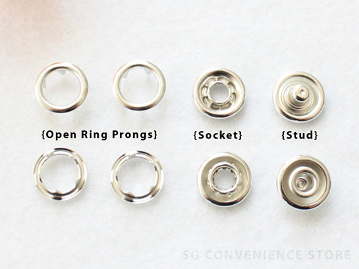 metal snap buttons