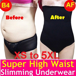 1pc Women'S High Waist Seamless Tummy Control Body Shaper Underwear  Postpartum Abdomen Control Waist Support Triangle Panties