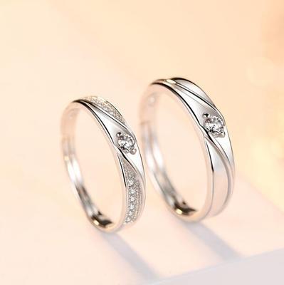 Qoo10 S925 Silver Couple Forever Love Couple Rings Free Size Adjustable Fr Jewelry Access