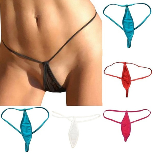 Qoo10 Woman Crotchless Panties Rope Sexy Micro thong G String