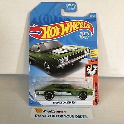 hot wheels 69 dodge charger 500 green