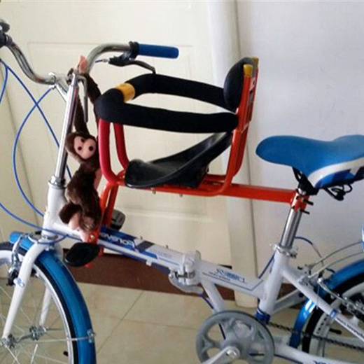 child seat on folding bike