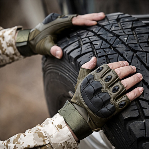 fingerless military tactical gloves