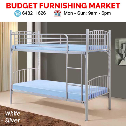 Qoo10 Metal Bed Double Furniture Deco, Bunk Bed Mattress Combo