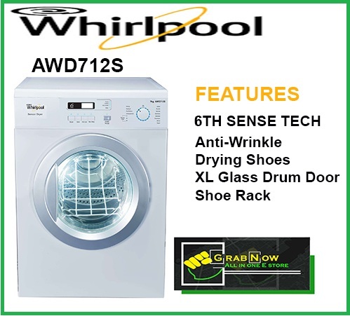 Qoo10 Whirlpool Awd712s 7kg Air Vented Dryer Free Delivery Major Appliances