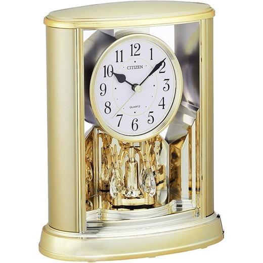 Qoo10 - Japan Direct Delivery RHYTHM Citizen Table Clock Analog Sarun Gold  Cit... : Furniture & Deco