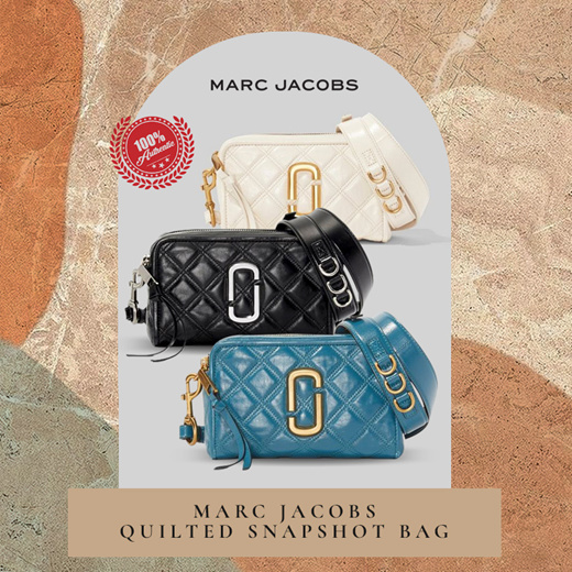 Qoo10 - Marc Jacobs Quilted Softshot 21/ With Receipt/100% Authentic/Local  Sel : Bag & Wallet