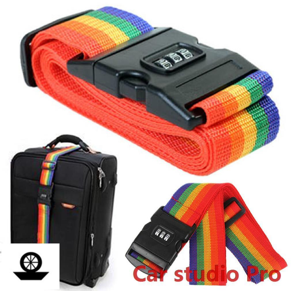 rainbow suitcase strap