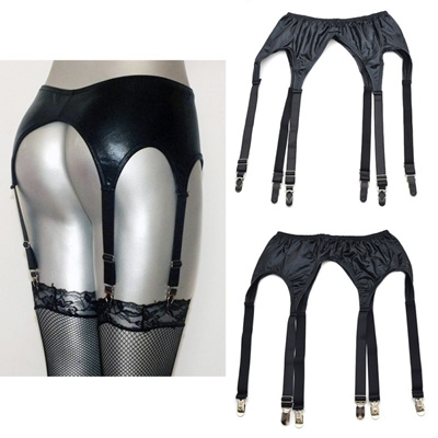 Womens Fashion PU Top Thigh-Highs Stockings & Garter Belt Suspender SPendy SP