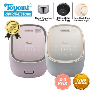 Toyomi 0.8L Electric Rice Cooker & Warmer with Stainless Steel Inner Pot RC  801SS