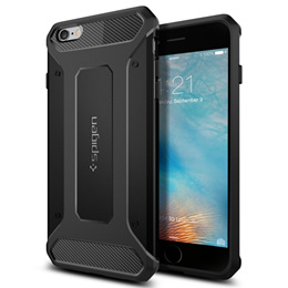 Spigen Rugged Armor iPhone 6s/ 6 Case with Resilient Shock Absorption and Carbon Fiber Design