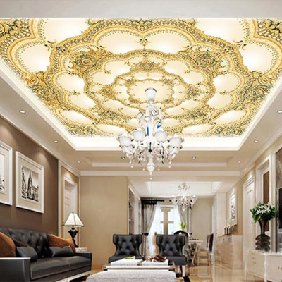 European Style Luxury Wallpaper Hotel Living Room 3d Ceiling Mural Landscape Photo Wall Paper Eco Fr